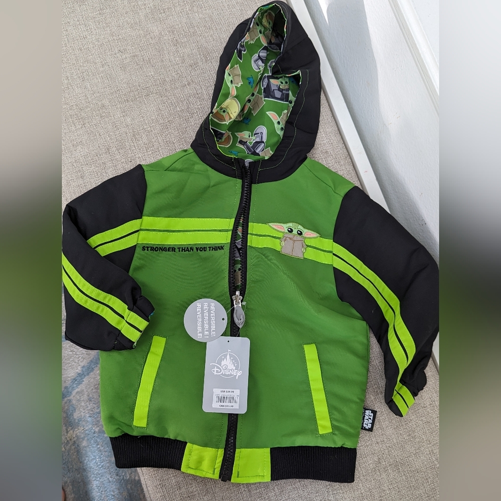 BNWT Reversible Disney Star Wars Weatherproof Jacket size 2-3T
